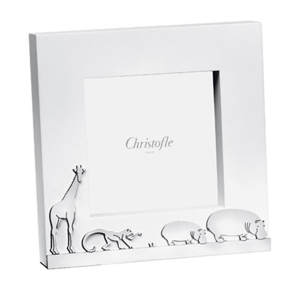 Christofle White and Silver Photo Frame